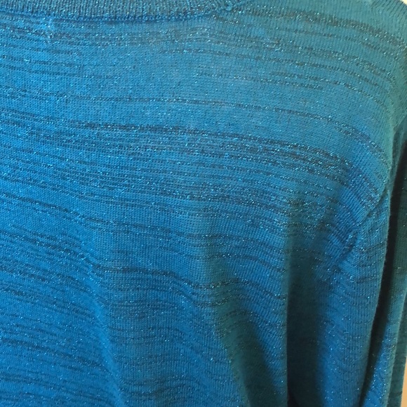 DKNY Jeans Lightweight Plus Teal Sweater- NWT - Picture 7 of 10